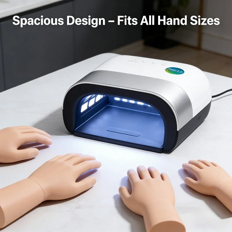 UV LED Cordless Manicure Lamp, Portable UV Lamp for Gel Nail 4 Smart Timer and Sensor Manicures with Modes
UV LED Cordless Manicure Lamp, Portable UV Lamp for Gel Nail 4 Smart Timer and Sensor Manicures with Modes