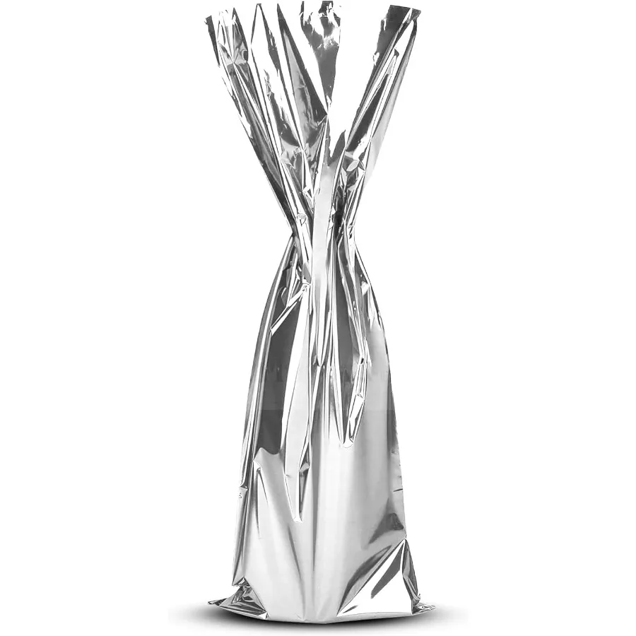 MT Products Sier Metallic Mylar Wine Gift ags 6.5" x 18" - Great for wine Pull - Ca of 200
MT Products Sier Metallic Mylar Wine Gift ags 6.5" x 18" - Great for wine Pull - Ca of 200