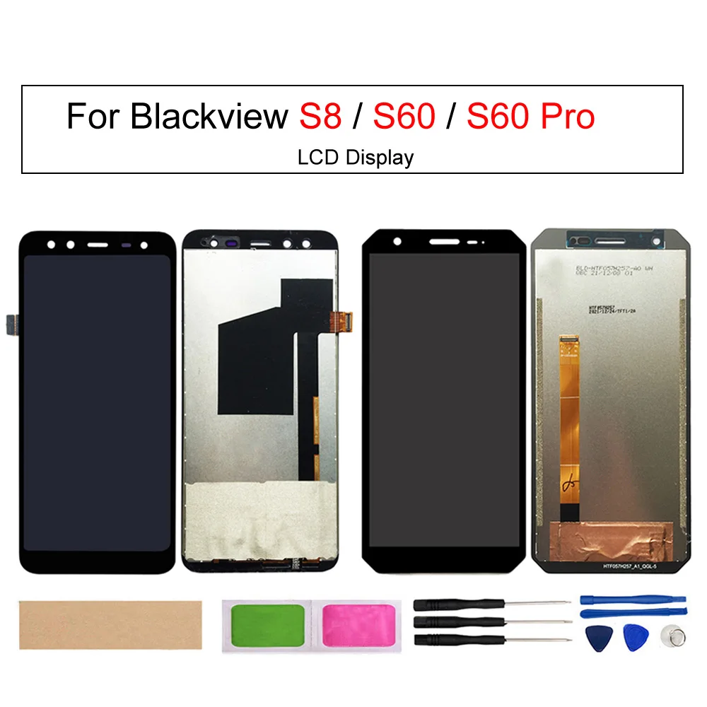 LCD Screen Display For Blackview S60 Pro,S8,Touch Screen Digitizer Assembly Glass Panel Repair Parts
LCD Screen Display For Blackview S60 Pro,S8,Touch Screen Digitizer Assembly Glass Panel Repair Parts