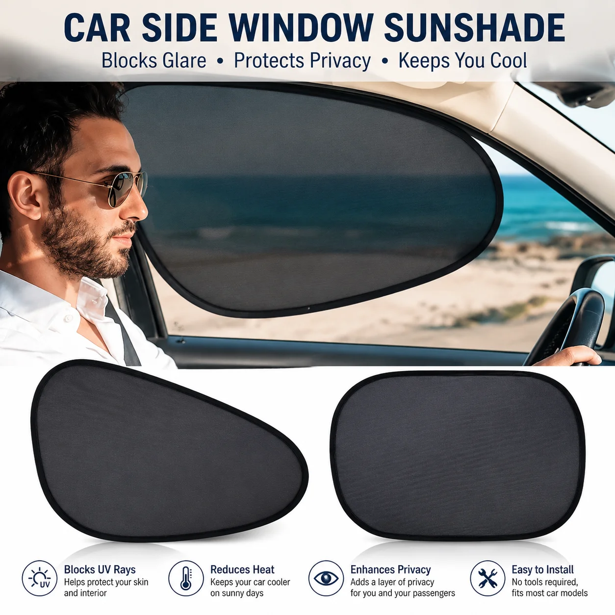 Sun Shade For Car Window 2 Pack Sun Window Shade For Car UV Protection Mesh Heat Block Cover Auto Accessories For Truck Van Back
Sun Shade For Car Window 2 Pack Sun Window Shade For Car UV Protection Mesh Heat Block Cover Auto Accessories For Truck Van Back