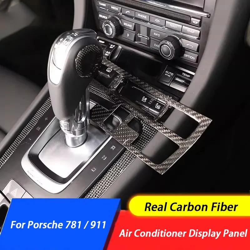 Real Carbon Fiber Car Central Control Air Conditioner Display Panel Frame Decorative Trim For Porsche 911 718 981 Boxster Cayman
Real Carbon Fiber Car Central Control Air Conditioner Display Panel Frame Decorative Trim For Porsche 911 718 981 Boxster Cayman