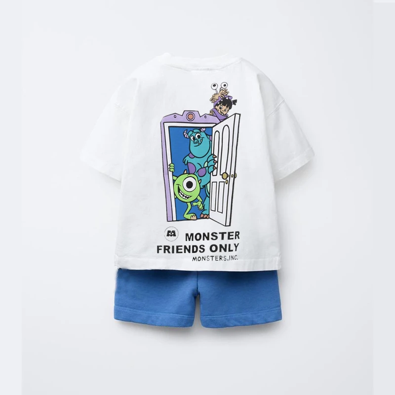 Fashionable 2025 Children's Summer Short Sleeved Set Cartoon T-shirt Shorts Two-piece Set T-shirt Printed Shorts Baby Casual Set
Fashionable 2025 Children's Summer Short Sleeved Set Cartoon T-shirt Shorts Two-piece Set T-shirt Printed Shorts Baby Casual Set