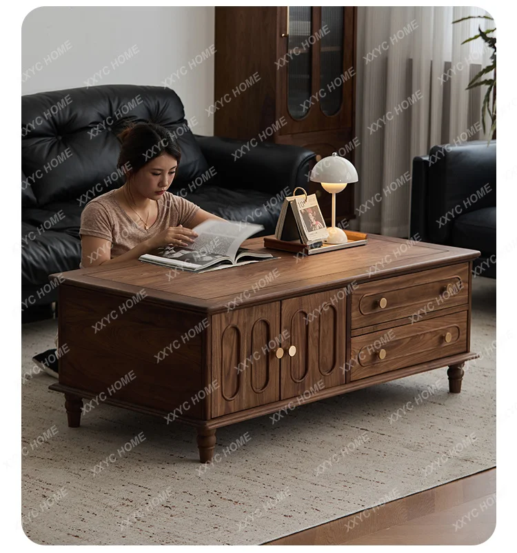 SSBlack walnut, solid wood, living room household small apartment light luxury simple square coffee table
SSBlack walnut, solid wood, living room household small apartment light luxury simple square coffee table