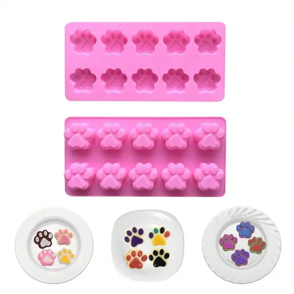 Silicone Paw Print Molds - Dog Treat Silicone Mold, Paw Silicone Mold, Non-Stick Dog Ice Cube Trays, Great For MaFKing Cat Paw C
Silicone Paw Print Molds - Dog Treat Silicone Mold, Paw Silicone Mold, Non-Stick Dog Ice Cube Trays, Great For MaFKing Cat Paw C