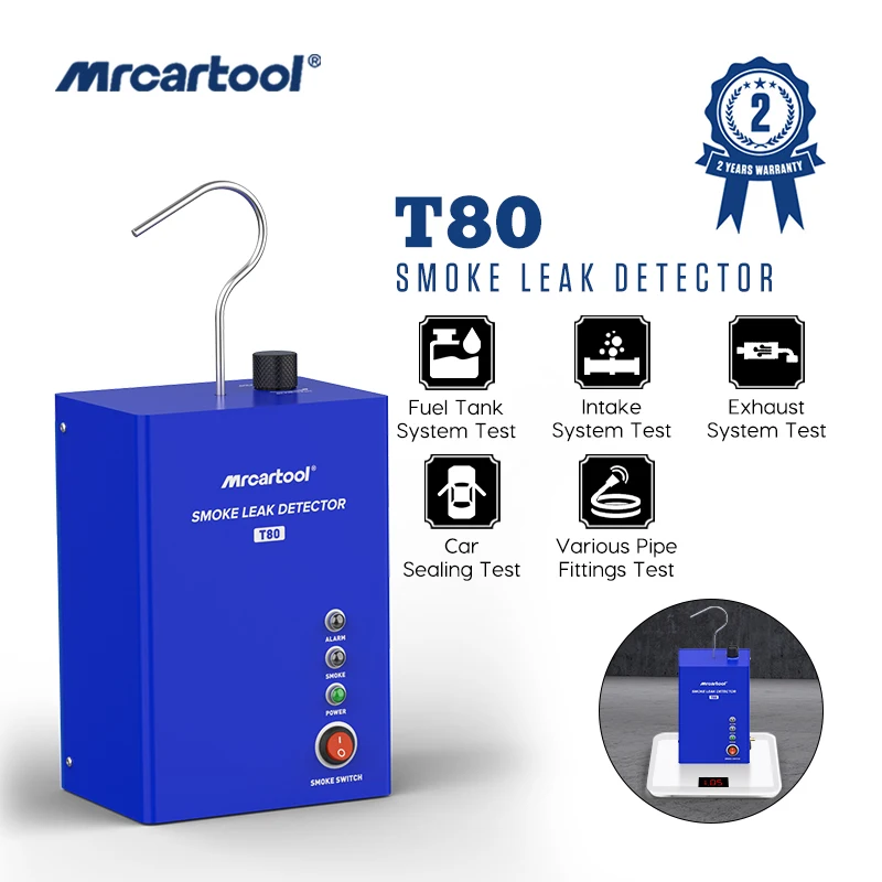MR CARTOOL T80 Car Smoke Machine Leak Detector Auto Air Pump Fuel Pipe System Leak Locator Smog Generator Diagnostic Tool
MR CARTOOL T80 Car Smoke Machine Leak Detector Auto Air Pump Fuel Pipe System Leak Locator Smog Generator Diagnostic Tool