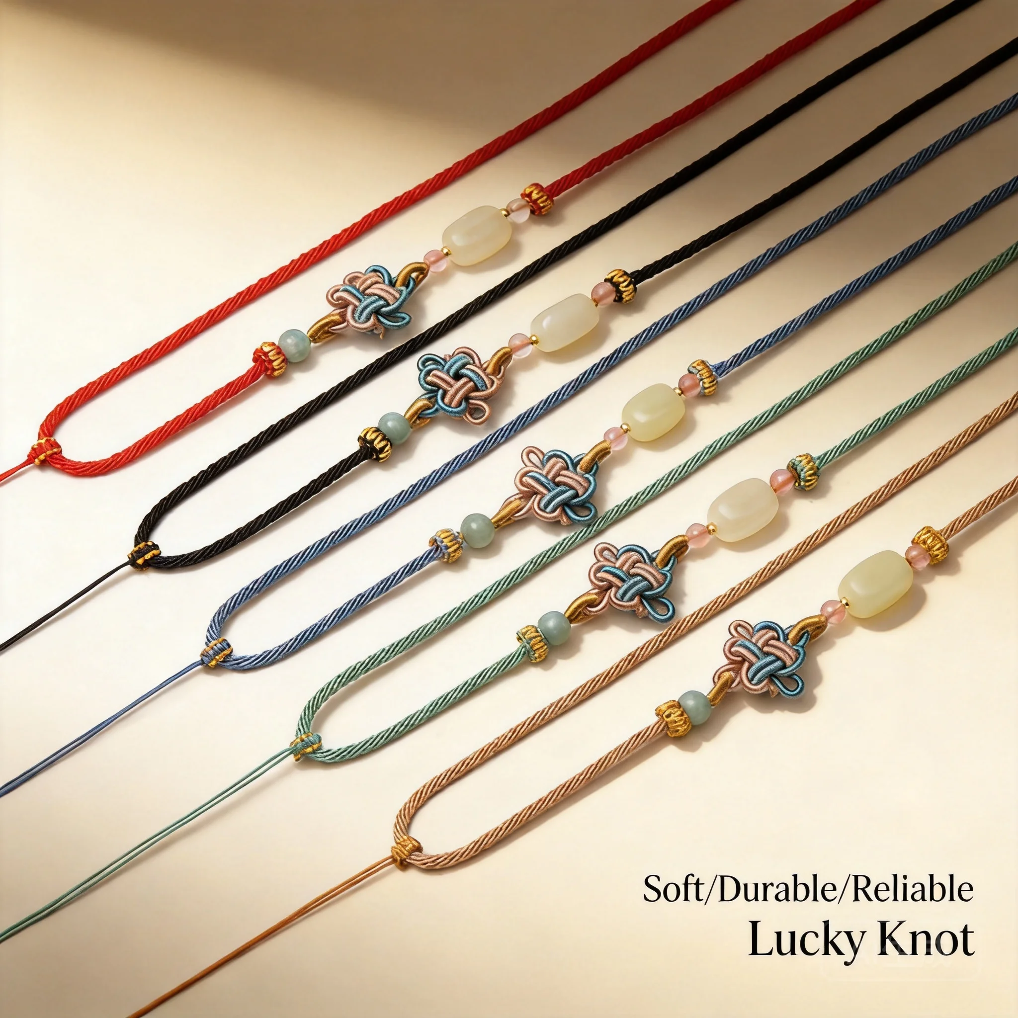 Auspicious Knot Handwoven Adjustable Necklace Cord Lucky Blessing Rope For Jade Hetian Pendant Chinese Style Multicolor Jewelry
Auspicious Knot Handwoven Adjustable Necklace Cord Lucky Blessing Rope For Jade Hetian Pendant Chinese Style Multicolor Jewelry