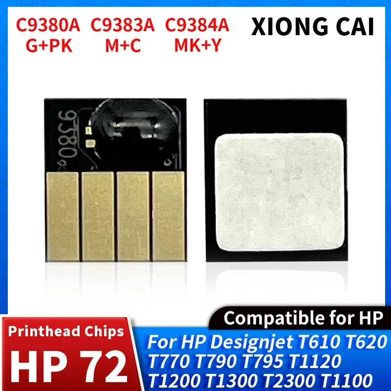 C9380A C9383A C9384A Чип печатающей головки, совместимый для HP 72 DesignJet T610 T620 T770 T790 T795 T1100 T1120 T1200 T1300 Печатающая головка
C9380A C9383A C9384A Чип печатающей головки, совместимый для HP 72 DesignJet T610 T620 T770 T790 T795 T1100 T1120 T1200 T1300 Печатающая головка
