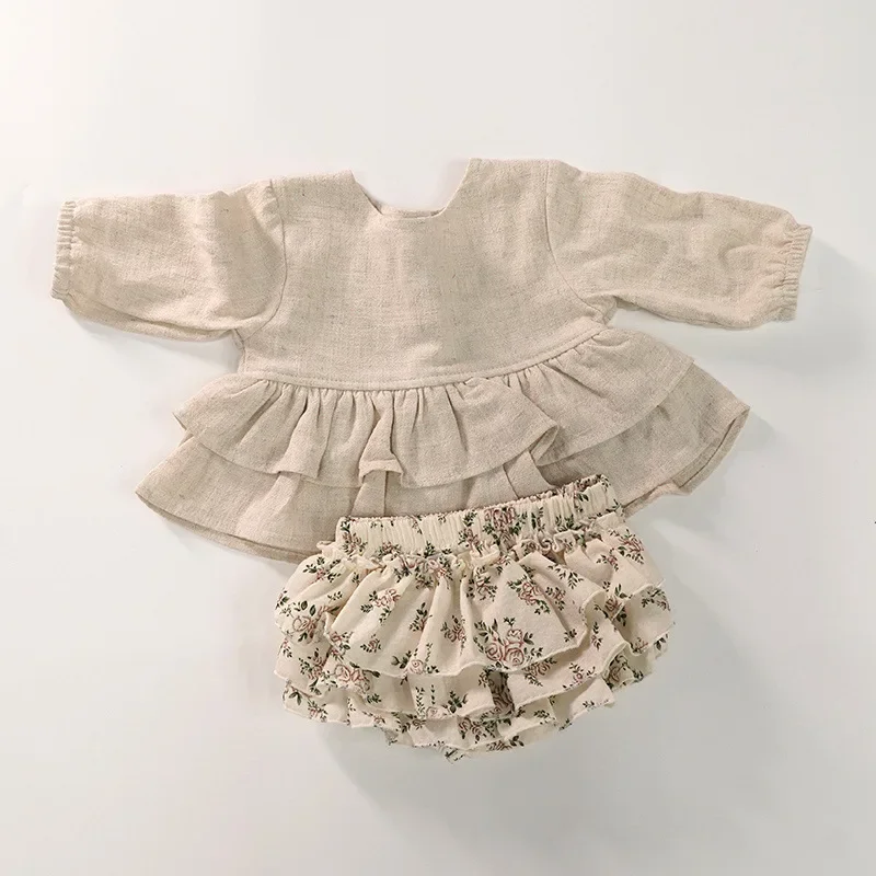 Baby Clothes Luxury Designer For Girls Spring Soft Linen Cotton Toddler Boutique Clothing Set Long Sleeve Tops floral Bloomers
Baby Clothes Luxury Designer For Girls Spring Soft Linen Cotton Toddler Boutique Clothing Set Long Sleeve Tops floral Bloomers