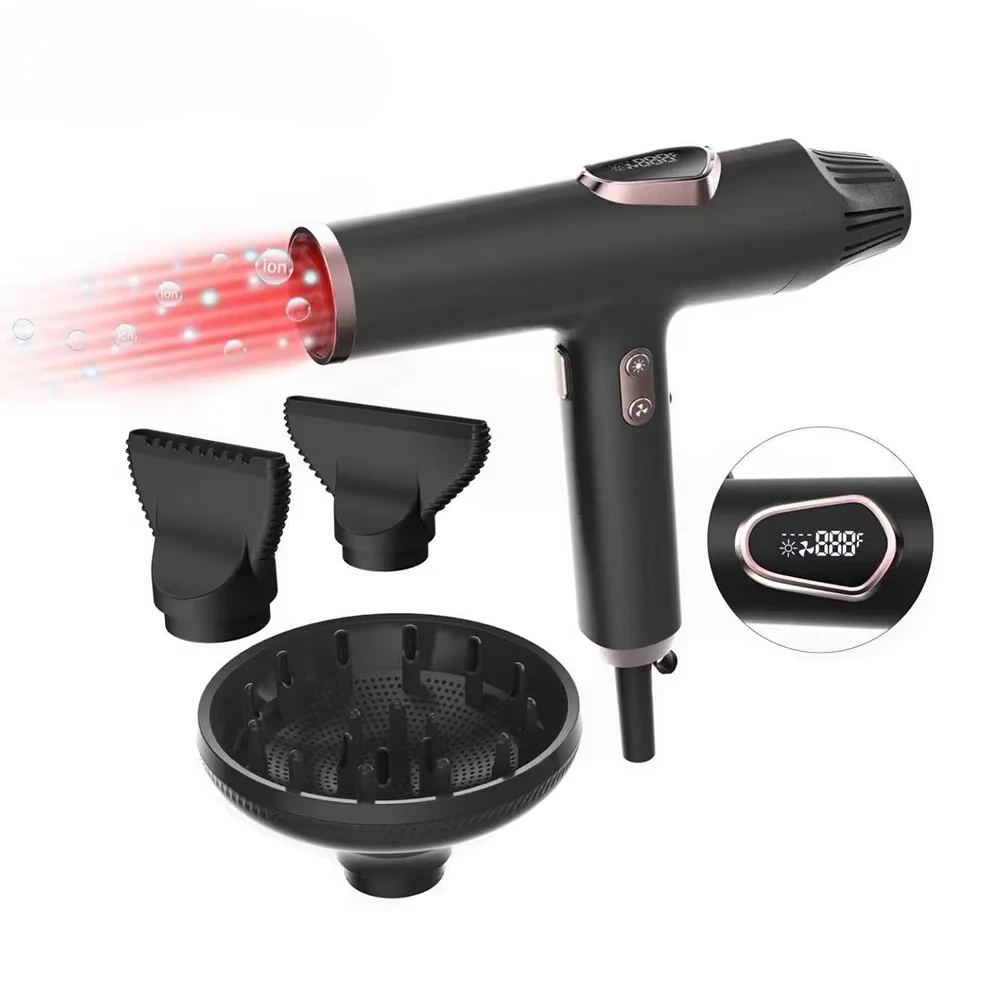 High-Speed Professional Ionic Hair Dryer 2200W Technology with LCD Display Salon Grade Blow Dryer with Diffuser
High-Speed Professional Ionic Hair Dryer 2200W Technology with LCD Display Salon Grade Blow Dryer with Diffuser