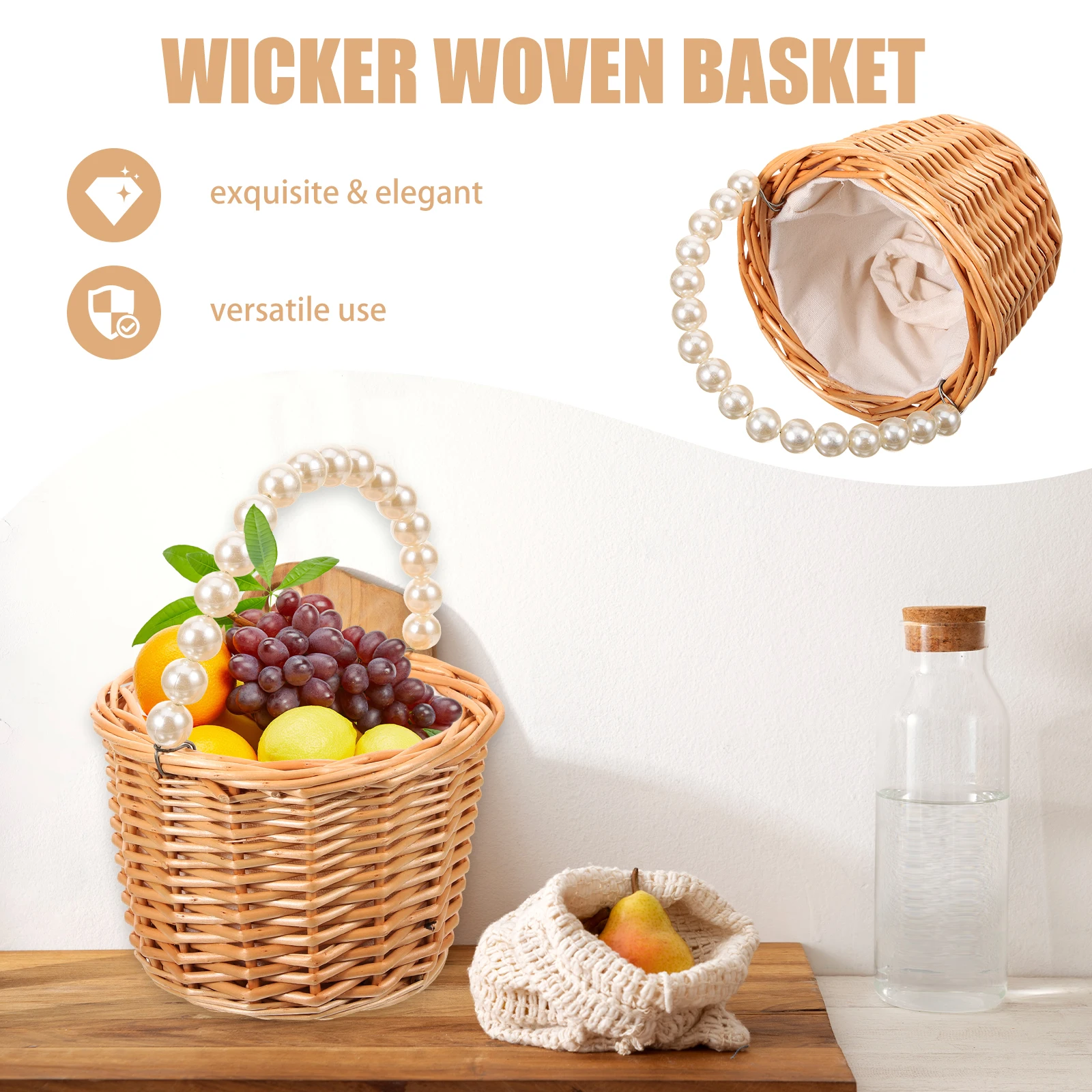 Small Basket with Handle Shopping Flower Girl Wicker for Flowers Handled Baskets Handwoven Hamper
Small Basket with Handle Shopping Flower Girl Wicker for Flowers Handled Baskets Handwoven Hamper