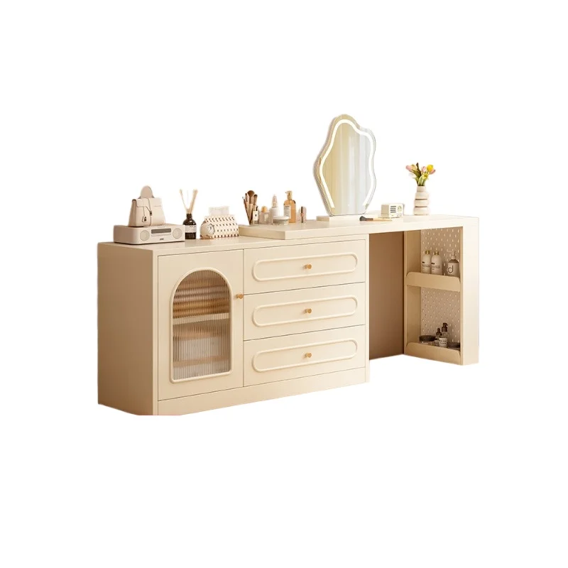 Solid wood dresser chest integrated modern bedroom simple small apartment dressing table cream wind retractable dressing table
Solid wood dresser chest integrated modern bedroom simple small apartment dressing table cream wind retractable dressing table