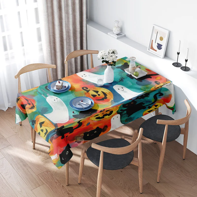 Halloween Tablecloth Pumpkin and Ghost Design for Home Decor Party Supplies Decoration Round Table Cover 170x235cm Red / Orange
Halloween Tablecloth Pumpkin and Ghost Design for Home Decor Party Supplies Decoration Round Table Cover 170x235cm Red / Orange