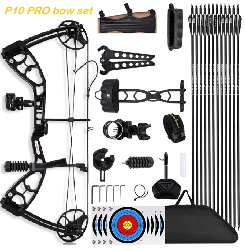 Комплект для стрельбы из лука: алюминиевый блочный лук 30-70 фунтов и стрелы для взрослых, начинающих, опытных и профессиональных спортсменов, для охоты и стрельбы на открытом воздухе
Комплект для стрельбы из лука: алюминиевый блочный лук 30-70 фунтов и стрелы для взрослых, начинающих, опытных и профессиональных спортсменов, для охоты и стрельбы на открытом воздухе