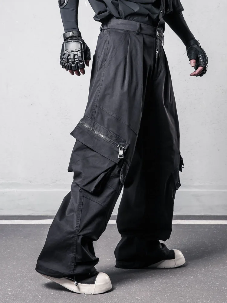 Waste Soil Wind High Street Zipper Large Workwear with Pocket Function Pants Deconstruction Loose Hip Hop Wide Leg Dance
Waste Soil Wind High Street Zipper Large Workwear with Pocket Function Pants Deconstruction Loose Hip Hop Wide Leg Dance