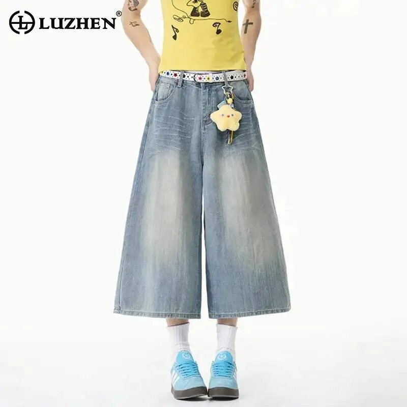 LUZHEN 2026 Summer Fashion Loose Gradient Washed Vintage Style Straight Cropped Denim Pants Men's Trendy Handsome Jeans JY7361
LUZHEN 2026 Summer Fashion Loose Gradient Washed Vintage Style Straight Cropped Denim Pants Men's Trendy Handsome Jeans JY7361