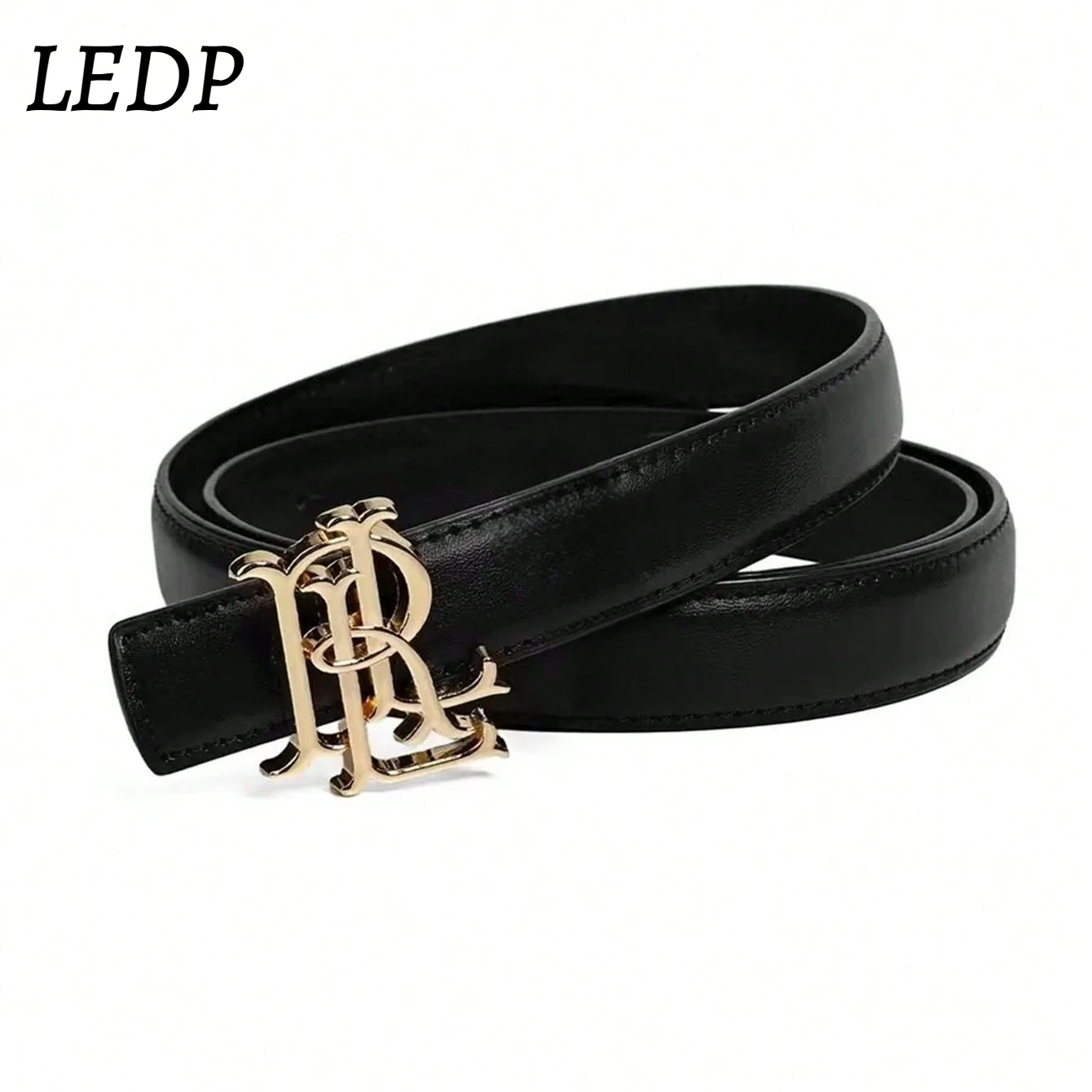 2026 Women’s Genuine Leather Belt – 2.5cm Slim Fit, Gold Alloy Logo Buckle, Luxury Minimalist Design, Premium Stitching, Elegant
2026 Women’s Genuine Leather Belt – 2.5cm Slim Fit, Gold Alloy Logo Buckle, Luxury Minimalist Design, Premium Stitching, Elegant