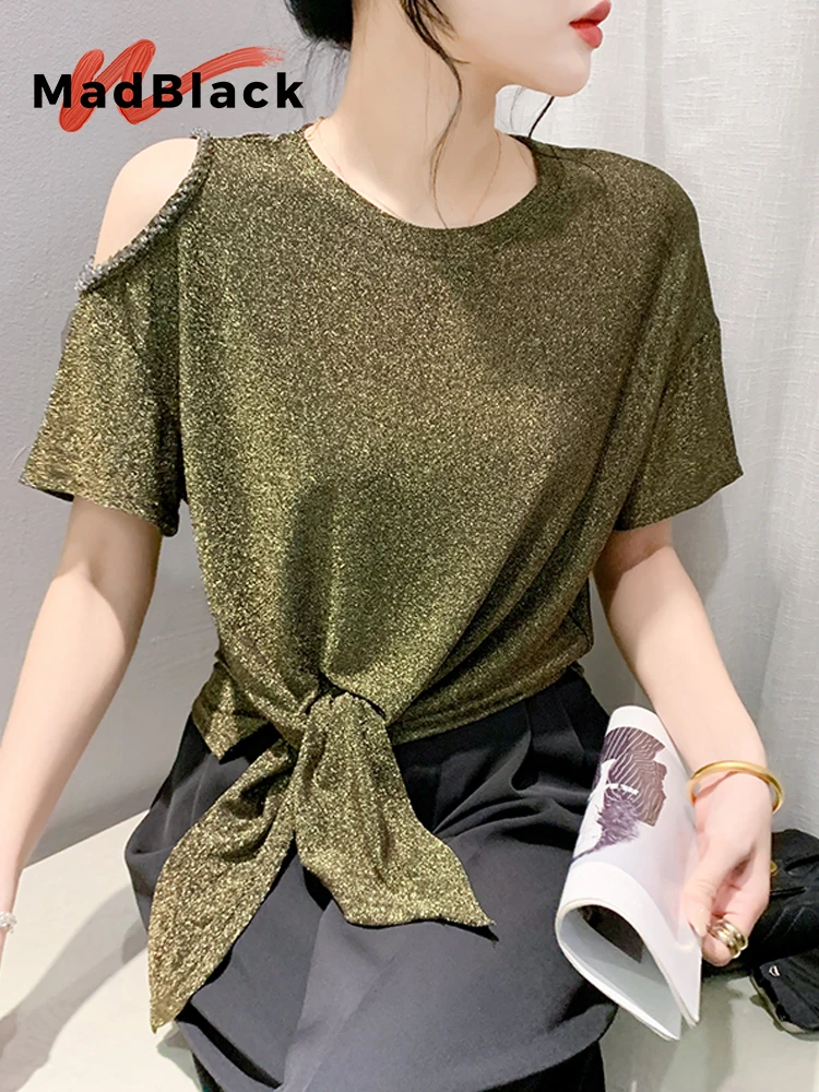 Женская европейская футболка MadBlack, сексуальная, с круглым вырезом, расшитая бисером, с открытыми плечами, клубная одежда, свободная футболка с коротким рукавом, размеры M-3XL, лето 2026, T62308CC
Женская европейская футболка MadBlack, сексуальная, с круглым вырезом, расшитая бисером, с открытыми плечами, клубная одежда, свободная футболка с коротким рукавом, размеры M-3XL, лето 2026, T62308CC