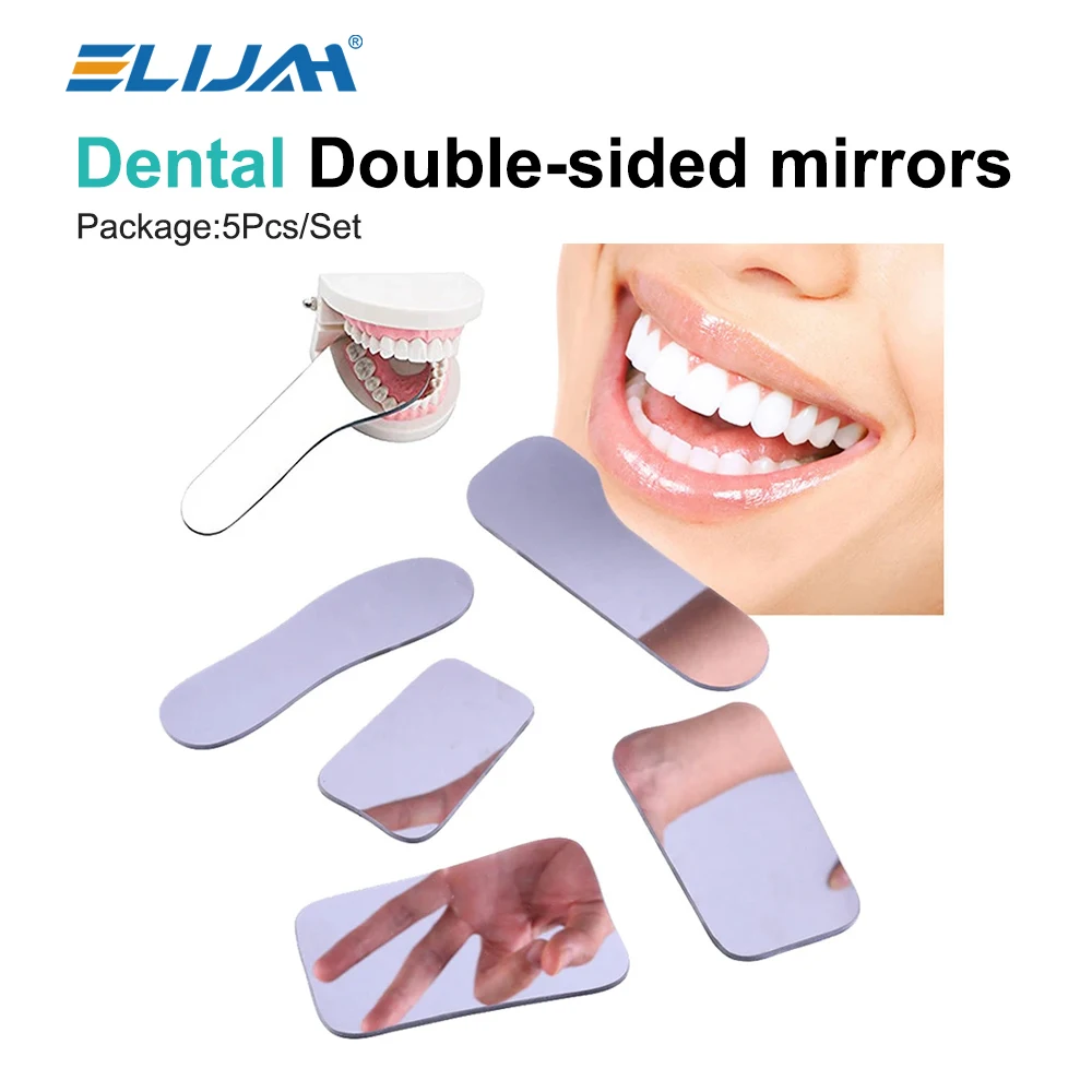 ELIJAH 5Pcs Dental Orthodontic Double Sided Reflector Panel Dentistry Intra Oral Endoscope Coated Titanium Dental Instrument
ELIJAH 5Pcs Dental Orthodontic Double Sided Reflector Panel Dentistry Intra Oral Endoscope Coated Titanium Dental Instrument