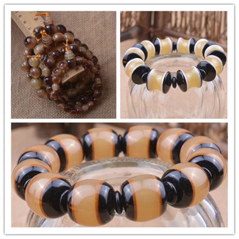 Unique Realistic Matching High Resin Imitation Horn Buddha Beads Bracelet Men's New Chinese Bracelet Small Gift Running Rivers a
Unique Realistic Matching High Resin Imitation Horn Buddha Beads Bracelet Men's New Chinese Bracelet Small Gift Running Rivers a