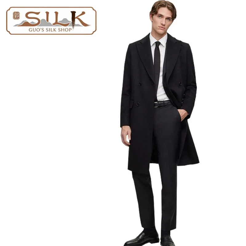 Двустороннее шерстяное мужское пальто — двубортная классическая шерстяная куртка для делового и повседневного стиля
Двустороннее шерстяное мужское пальто — двубортная классическая шерстяная куртка для делового и повседневного стиля