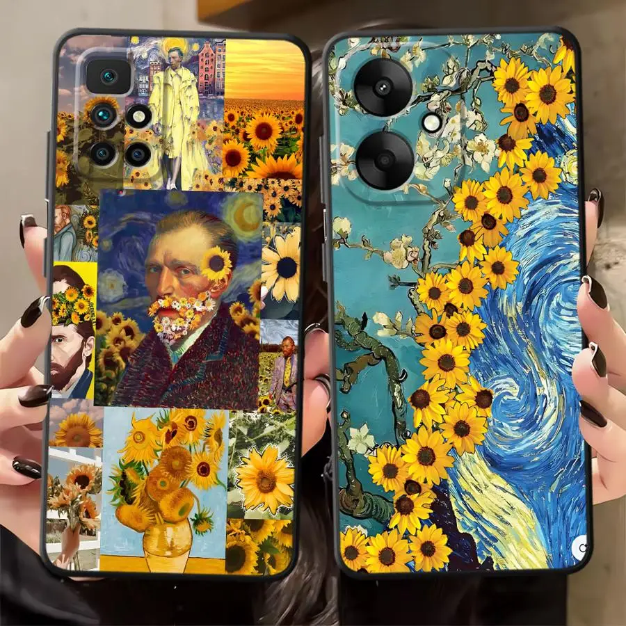 Van Gogh Sunflowers Black Soft Phone Cover Case for Xiaomi Redmi K40 K80 Pro 10 9 A4 14C A3 12C 13C A5 A1 A2 Plus
Van Gogh Sunflowers Black Soft Phone Cover Case for Xiaomi Redmi K40 K80 Pro 10 9 A4 14C A3 12C 13C A5 A1 A2 Plus