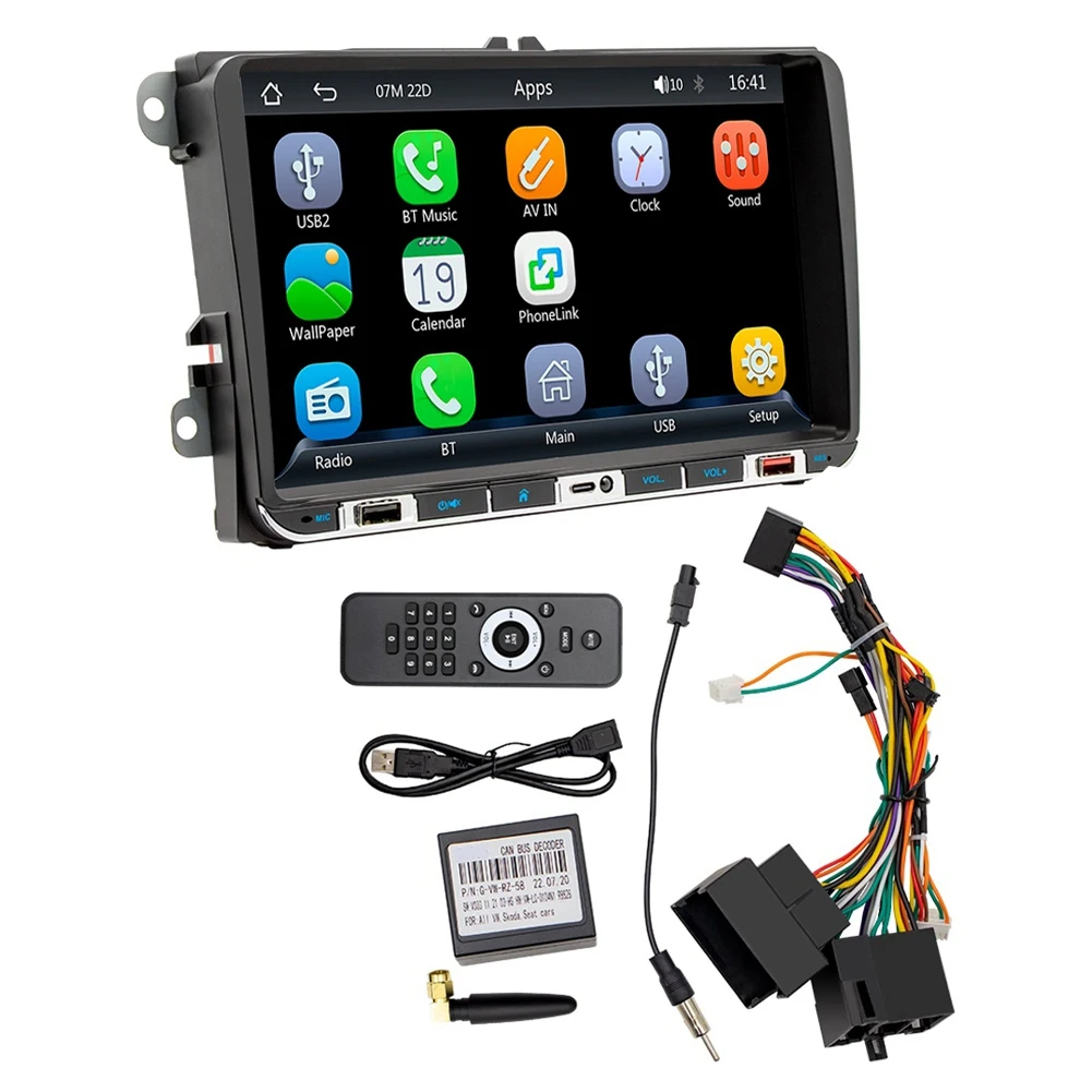 2 Din 9Inch CarPlay Radio Car Stereo Bluetooth MP5 Player Android-Auto TF USB FM Receiver 2USB Charge for VW Passat
2 Din 9Inch CarPlay Radio Car Stereo Bluetooth MP5 Player Android-Auto TF USB FM Receiver 2USB Charge for VW Passat