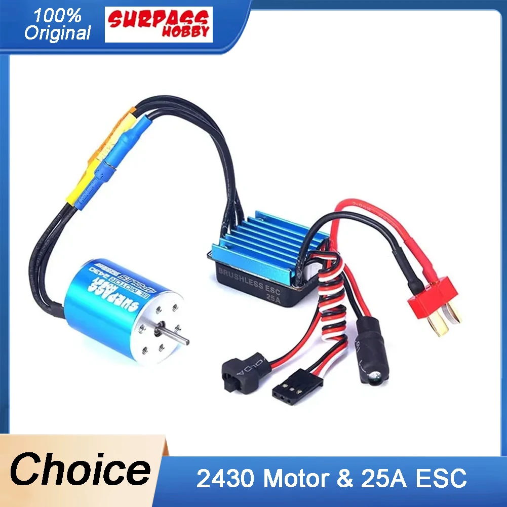 Surpass Hobby 2430 5800KV Бессенсорный бесщеточный двигатель и водонепроницаемый ESC 25A для 1/18 1/16 RC Car Truck 14 + y
Surpass Hobby 2430 5800KV Бессенсорный бесщеточный двигатель и водонепроницаемый ESC 25A для 1/18 1/16 RC Car Truck 14 + y