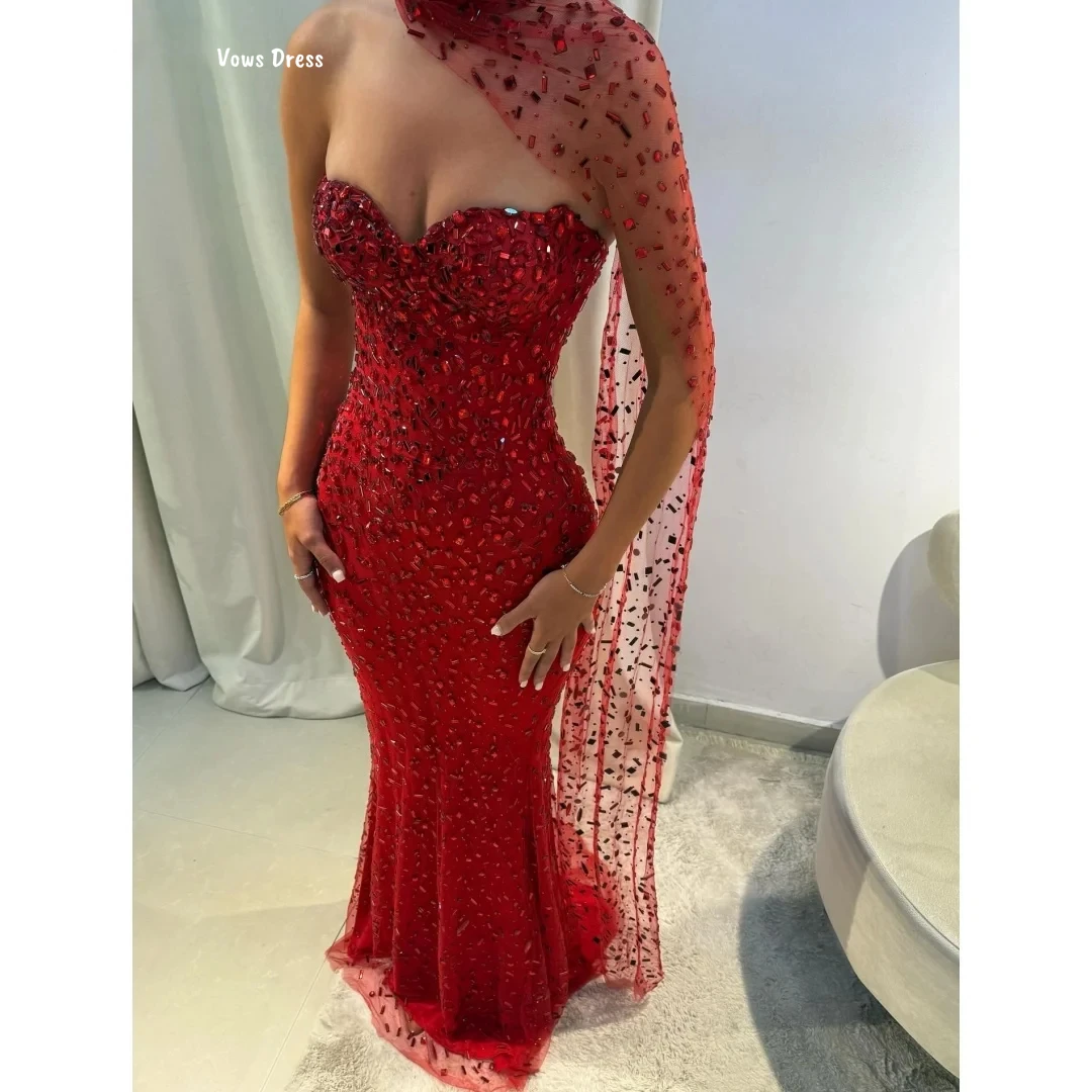 Vows Fishtail Skirt Elegant Women's Dresses for Wedding Party Dress Tube Top Custom Made Sequins Luxury Prom Dresses 2025
Vows Fishtail Skirt Elegant Women's Dresses for Wedding Party Dress Tube Top Custom Made Sequins Luxury Prom Dresses 2025
