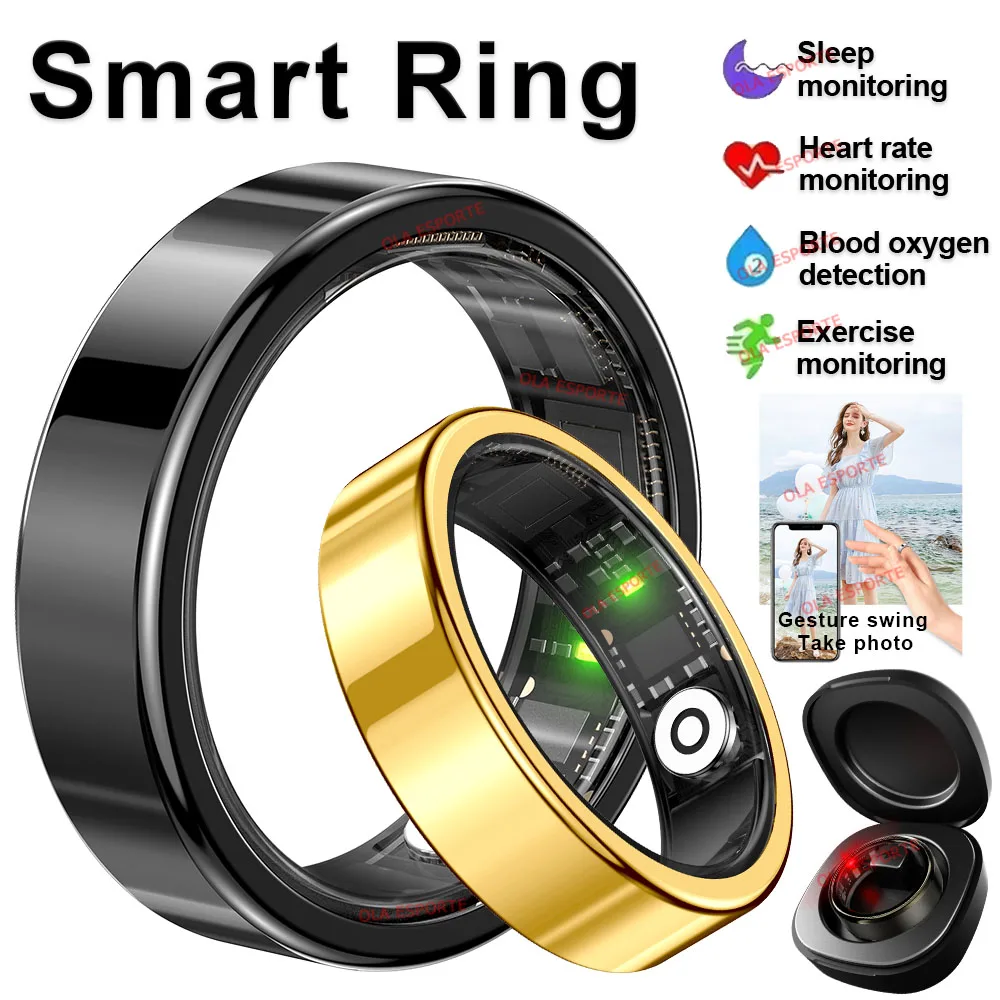 Смарт-кольцо R02 с чехлом для зарядки для мужчин и женщин, монитор здоровья, водонепроницаемость 5 АТМ и IP68, фотосъемка жестов, Smartring New
Смарт-кольцо R02 с чехлом для зарядки для мужчин и женщин, монитор здоровья, водонепроницаемость 5 АТМ и IP68, фотосъемка жестов, Smartring New