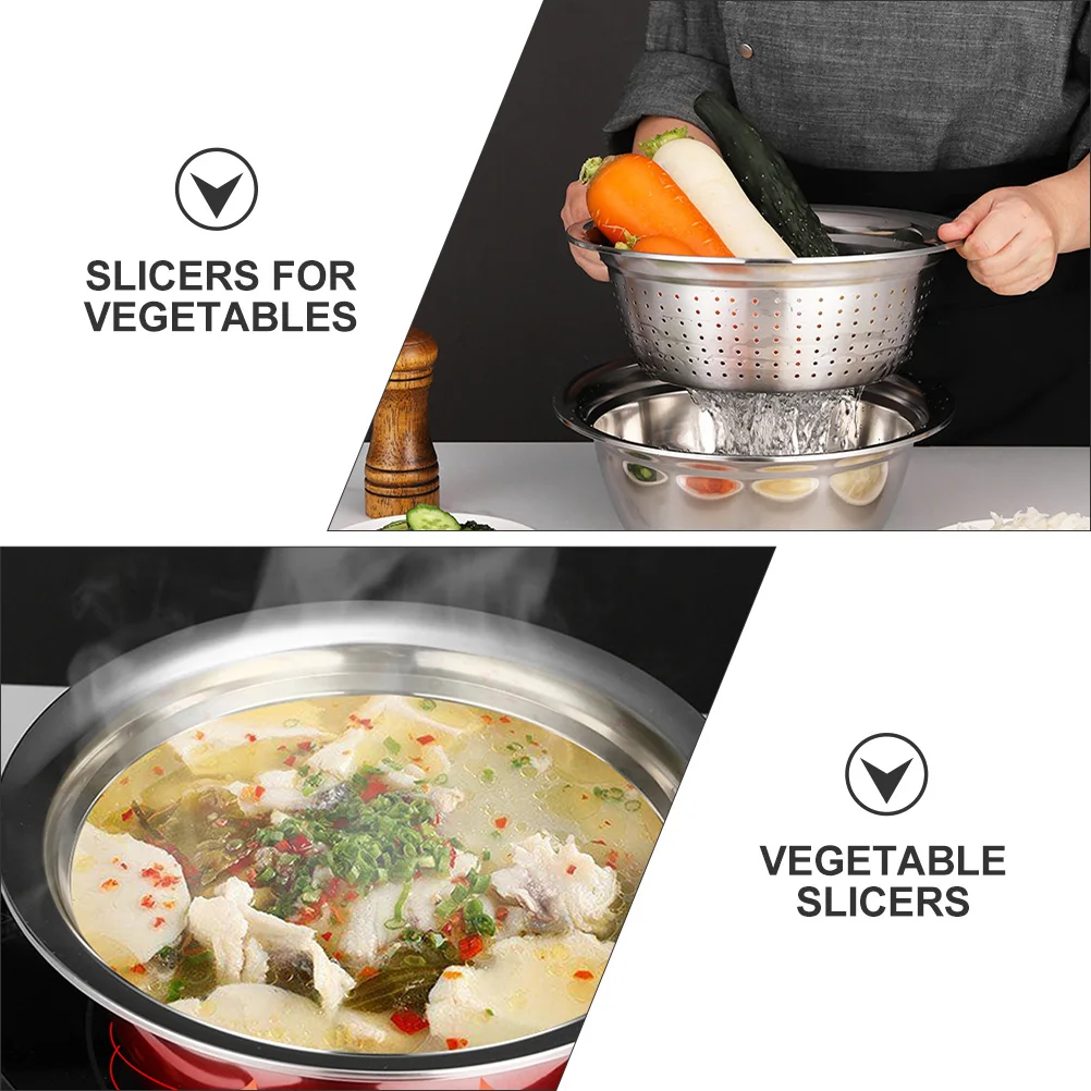 3pcs Stainless Steel Kitchen Grater Basin Vegetable Slicers Multipurpose Tool Potato Carrot Ginger Garlic Fruit Veggies Cutting
3pcs Stainless Steel Kitchen Grater Basin Vegetable Slicers Multipurpose Tool Potato Carrot Ginger Garlic Fruit Veggies Cutting