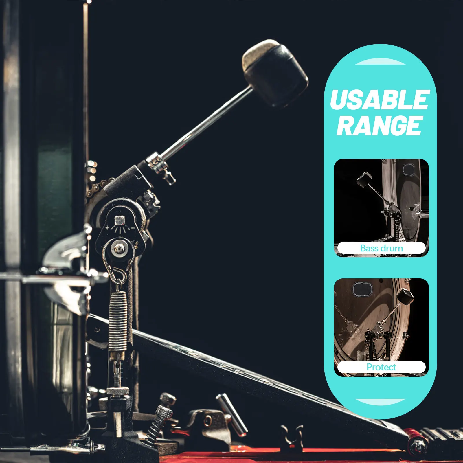 2Pcs Large Drum Head Sticker Pad for Protection Strong Material Easy Application Portable Drum Accessories Kit
2Pcs Large Drum Head Sticker Pad for Protection Strong Material Easy Application Portable Drum Accessories Kit