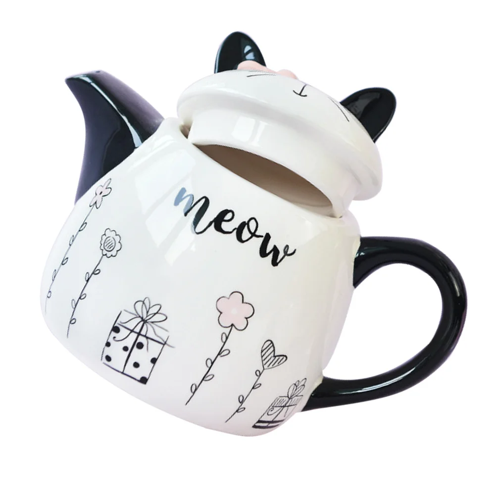 Ceramic Teapot Cartoon Cat Shape Decorative Tea Kettle Portable Small for Home Office Travel Loose Leaf Tea Brewing Kungfu
Ceramic Teapot Cartoon Cat Shape Decorative Tea Kettle Portable Small for Home Office Travel Loose Leaf Tea Brewing Kungfu
