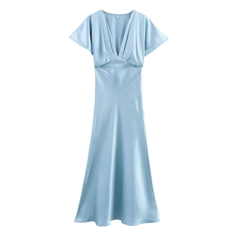 2025 new spring new dress, women's slim fit, casual design, temperament, French satin
2025 new spring new dress, women's slim fit, casual design, temperament, French satin