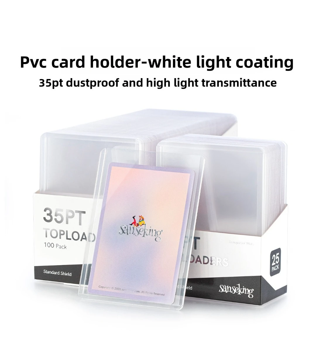 Sanseking 35PT Hard Card Sleeves – White Light Laminated Protective Card Case for Pokémon PTCG, TCG Trading Cards
Sanseking 35PT Hard Card Sleeves – White Light Laminated Protective Card Case for Pokémon PTCG, TCG Trading Cards