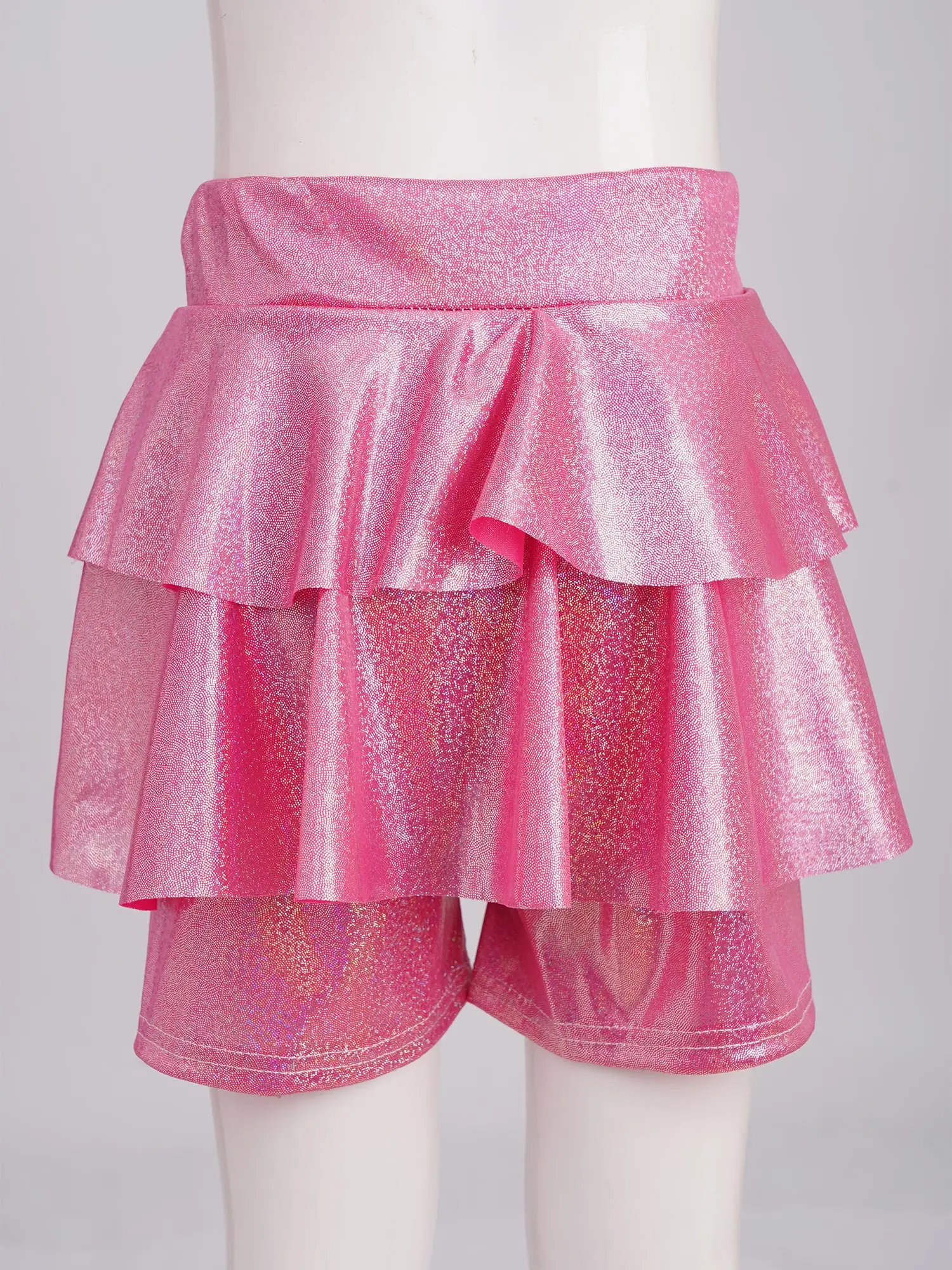Girls Jazz Dance Skirt Pants Metallic Glittery Skirted Elastic Waistband Shorts for Jazz Dance Practice Cheerleading Performance
Girls Jazz Dance Skirt Pants Metallic Glittery Skirted Elastic Waistband Shorts for Jazz Dance Practice Cheerleading Performance