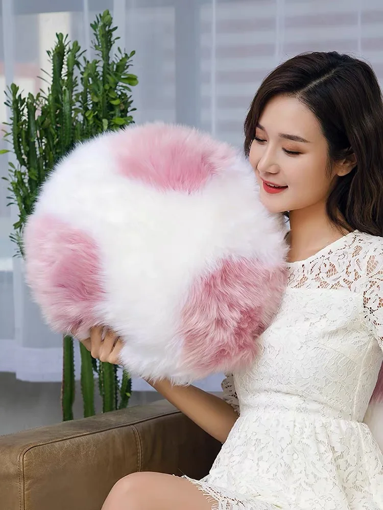 Creative Donut Pink Wool Cushion Chair Seat Pad Girls Attractive Pillow Sofa Living Room Rug Sheepskin Real Hair Mat VIP Gift
Creative Donut Pink Wool Cushion Chair Seat Pad Girls Attractive Pillow Sofa Living Room Rug Sheepskin Real Hair Mat VIP Gift