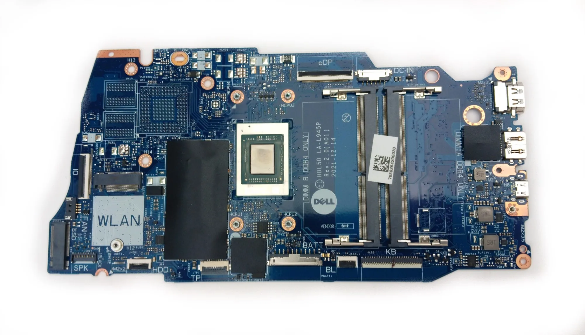 Материнская плата для ноутбука Dell RWPXY — AMD Ryzen 7 5700U — Интегрированная графика — Двухканальный DDR4 SODIMM — Используется — как новый 
Материнская плата для ноутбука Dell RWPXY — AMD Ryzen 7 5700U — Интегрированная графика — Двухканальный DDR4 SODIMM — Используется — как новый