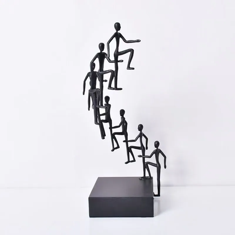 Nordic creative abstract step by step rising figure sculpture ornament
Nordic creative abstract step by step rising figure sculpture ornament