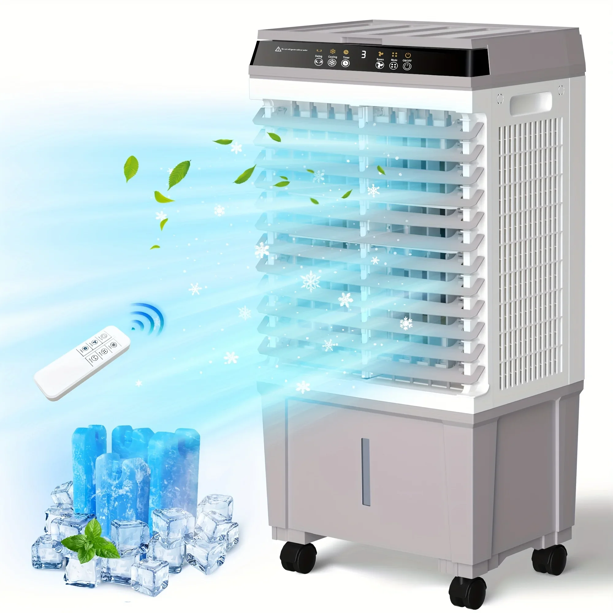KEEHOME Evaporative Air Cooler, 1800 CFM Swamp Cooler with Remote Control, 5.2 Gallon Large Water Tank, 3 Speed Cooling Fan, 4 Ice Packs, Portable Air Conditioner for Room Garage Commercial
KEEHOME Evaporative Air Cooler, 1800 CFM Swamp Cooler with Remote Control, 5.2 Gallon Large Water Tank, 3 Speed Cooling Fan, 4 Ice Packs, Portable Air Conditioner for Room Garage Commercial