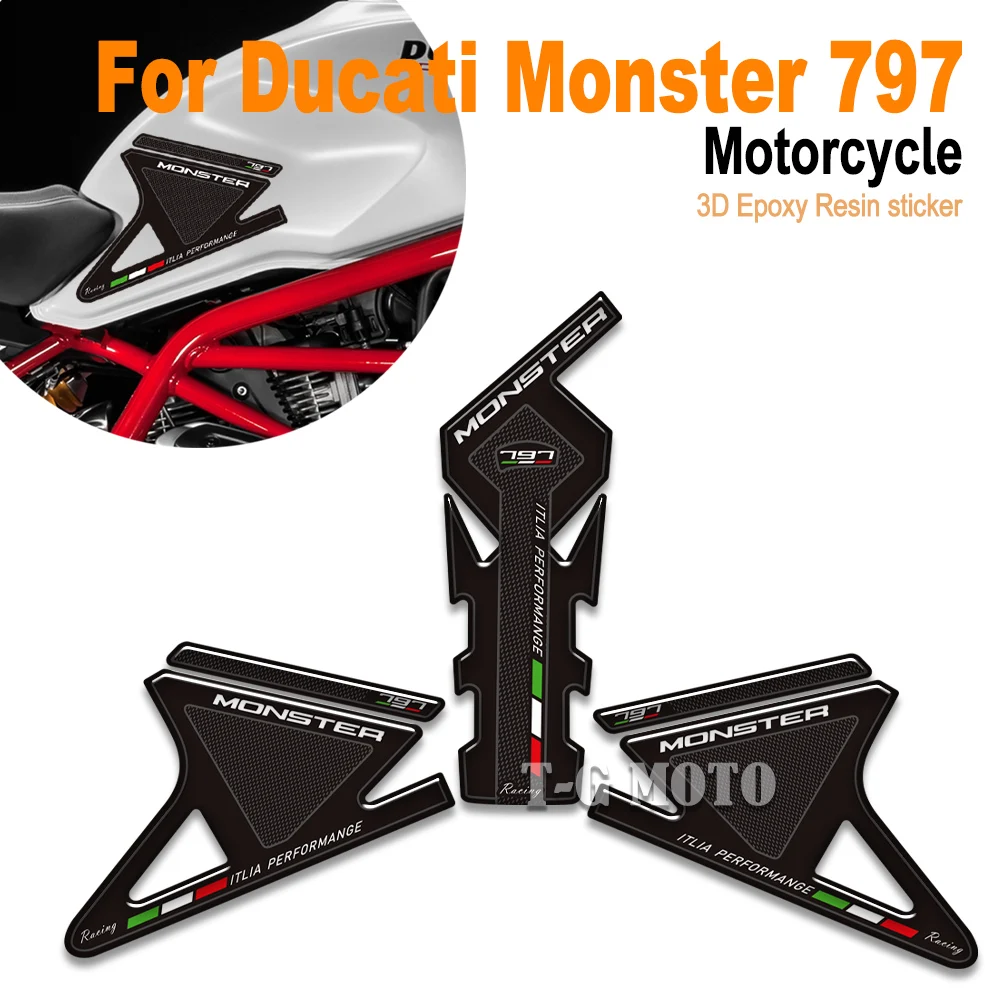 For Ducati Monster 797 Motorcycle Fuel Tank Pad Protector Knee Grips Kit - Anti-Slip Oil Guard Decorative Emblem Stickers
For Ducati Monster 797 Motorcycle Fuel Tank Pad Protector Knee Grips Kit - Anti-Slip Oil Guard Decorative Emblem Stickers