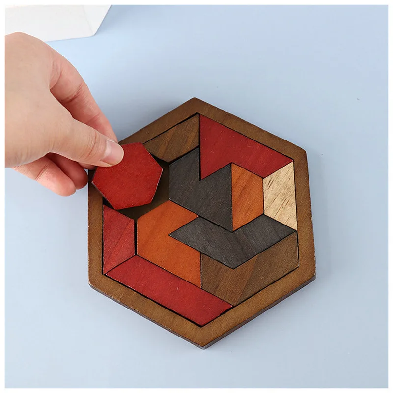 exagonal Wooden Puzzle Adult Stress Relief Brain Teaser Toy 11pcs Interlocking Pieces Challenging Logic IQ Game Educational Gift
exagonal Wooden Puzzle Adult Stress Relief Brain Teaser Toy 11pcs Interlocking Pieces Challenging Logic IQ Game Educational Gift