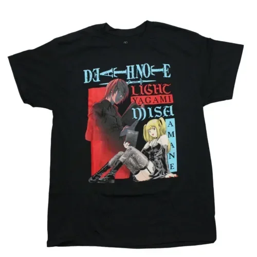 Новинка, футболка для взрослых Death Note, женская футболка Yagami и Misa Amane, с длинными или короткими рукавами
Новинка, футболка для взрослых Death Note, женская футболка Yagami и Misa Amane, с длинными или короткими рукавами
