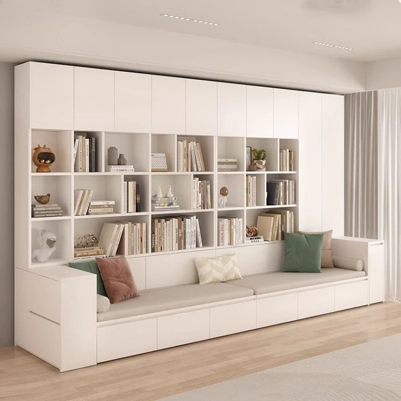 Multifunctional household desk with card seat, bookshelf background, locker, sofa bookcase integrated living room full wall comb
Multifunctional household desk with card seat, bookshelf background, locker, sofa bookcase integrated living room full wall comb
