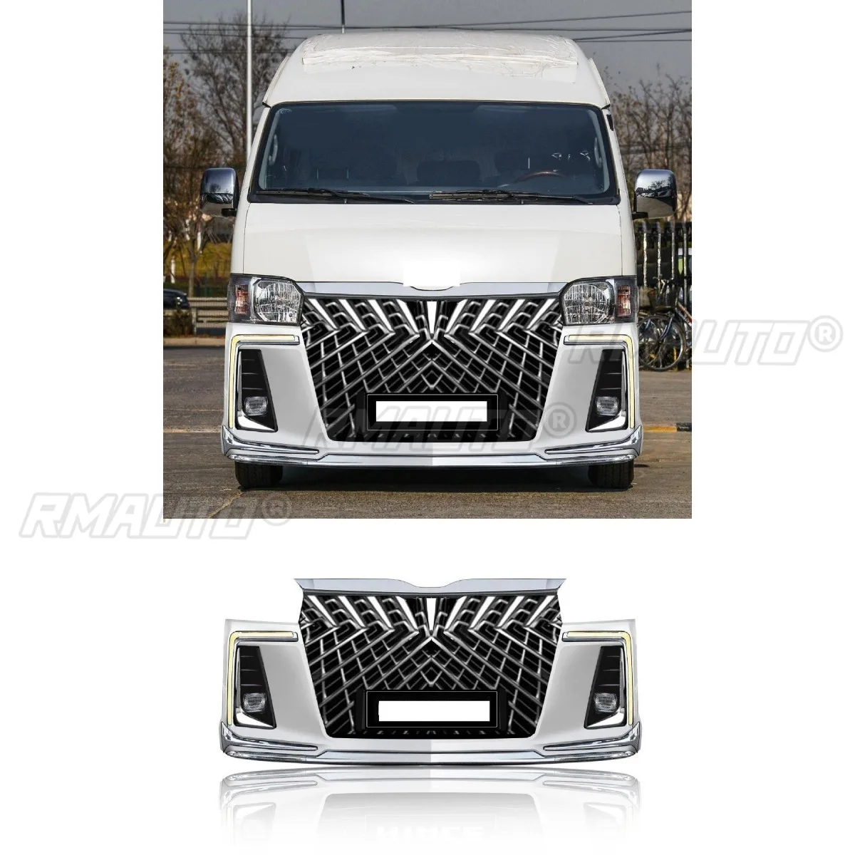 Car Front Rear Bumper Lip Diffuser Spoiler Glossy Black Modification Part for Toyota HIACE 2012-2018 Car Accessories
Car Front Rear Bumper Lip Diffuser Spoiler Glossy Black Modification Part for Toyota HIACE 2012-2018 Car Accessories