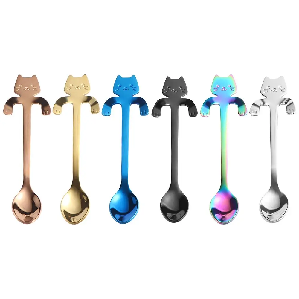 Cute Cat Kitchen Gadget Long Handle Flatware Stainless Steel Dessert Spoon Teaspoon Stirring Spoons Coffee Spoon
Cute Cat Kitchen Gadget Long Handle Flatware Stainless Steel Dessert Spoon Teaspoon Stirring Spoons Coffee Spoon
