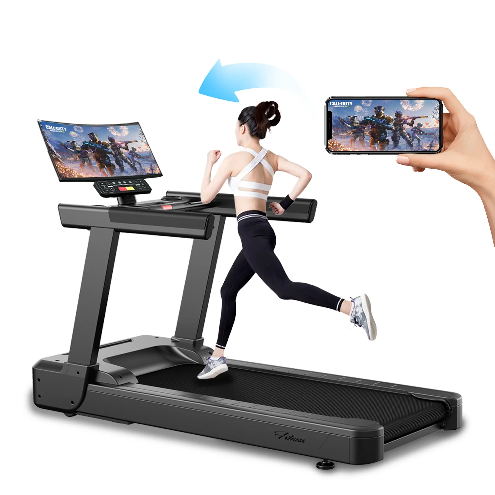 Newest Design Commercial Treadmill Machine With Screen Projection Function for Gym Center
Newest Design Commercial Treadmill Machine With Screen Projection Function for Gym Center
