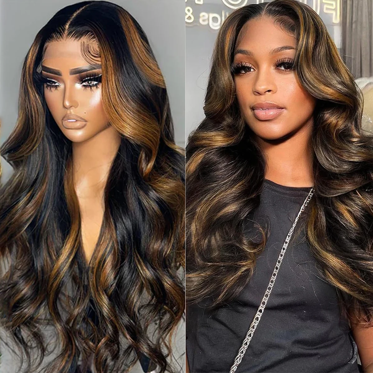 Body Wave Highlight Wig Human Hair 13x4 30 Inch HD Transparent Lace Front Wig Human Hair 1B/30 Colored 100% Human Hair Wigs
Body Wave Highlight Wig Human Hair 13x4 30 Inch HD Transparent Lace Front Wig Human Hair 1B/30 Colored 100% Human Hair Wigs