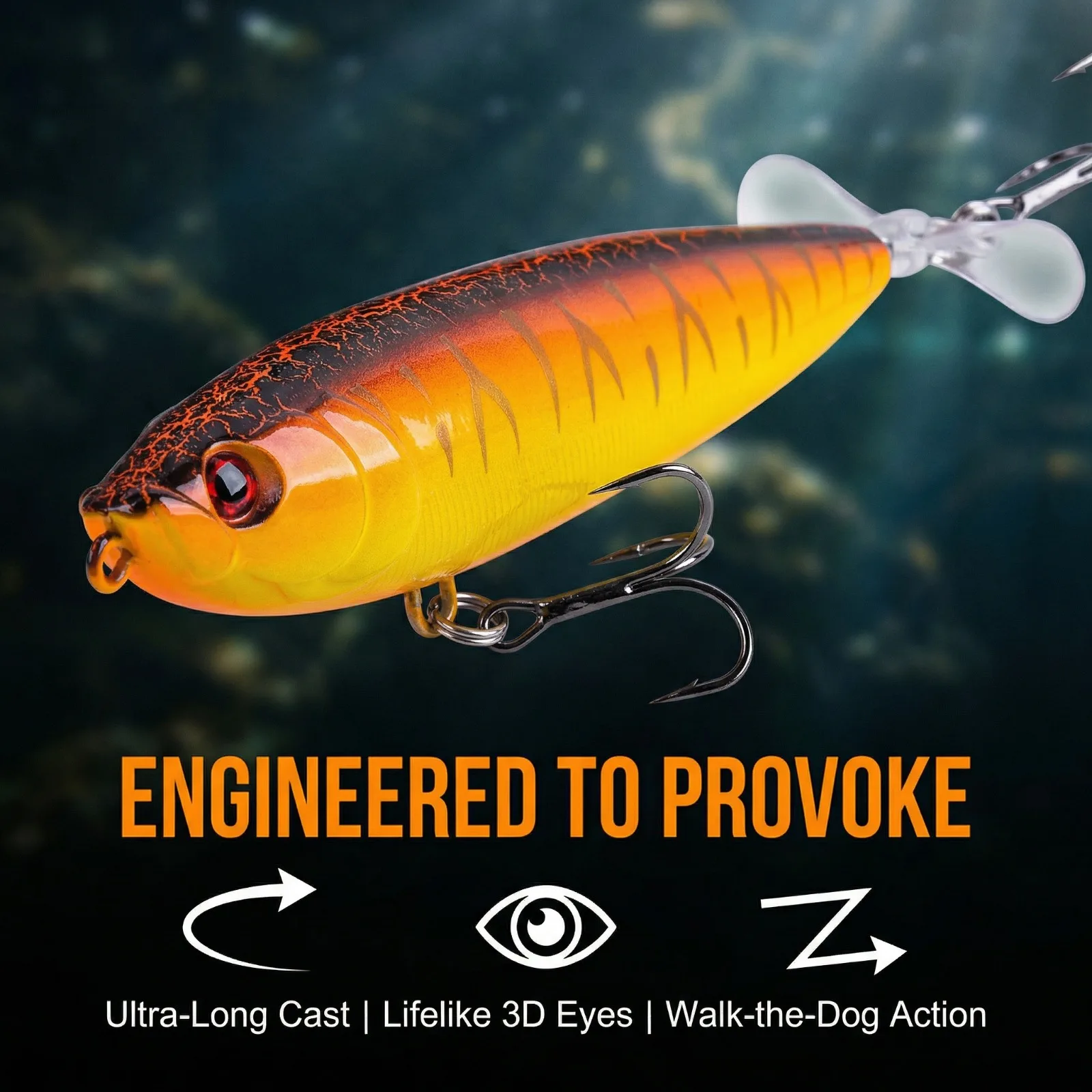 Рыболовные приманки Goture Topwater Popper, 10,5 см/12 г, твердые приманки с вращающимся хвостом и тройными крючками, реалистичные приманки-минноу с сумкой для хранения.
Рыболовные приманки Goture Topwater Popper, 10,5 см/12 г, твердые приманки с вращающимся хвостом и тройными крючками, реалистичные приманки-минноу с сумкой для хранения.