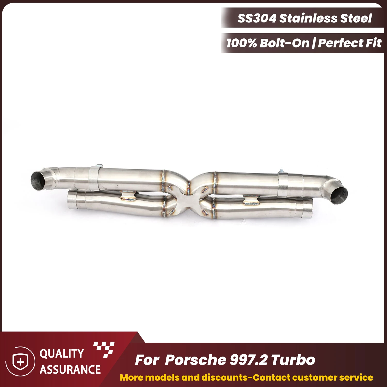 ECCF Stainless Steel Catback Exhaust System Aggressive Sporty Sound Power Boost Easy Installation For Porsche 997.2 Turbo
ECCF Stainless Steel Catback Exhaust System Aggressive Sporty Sound Power Boost Easy Installation For Porsche 997.2 Turbo