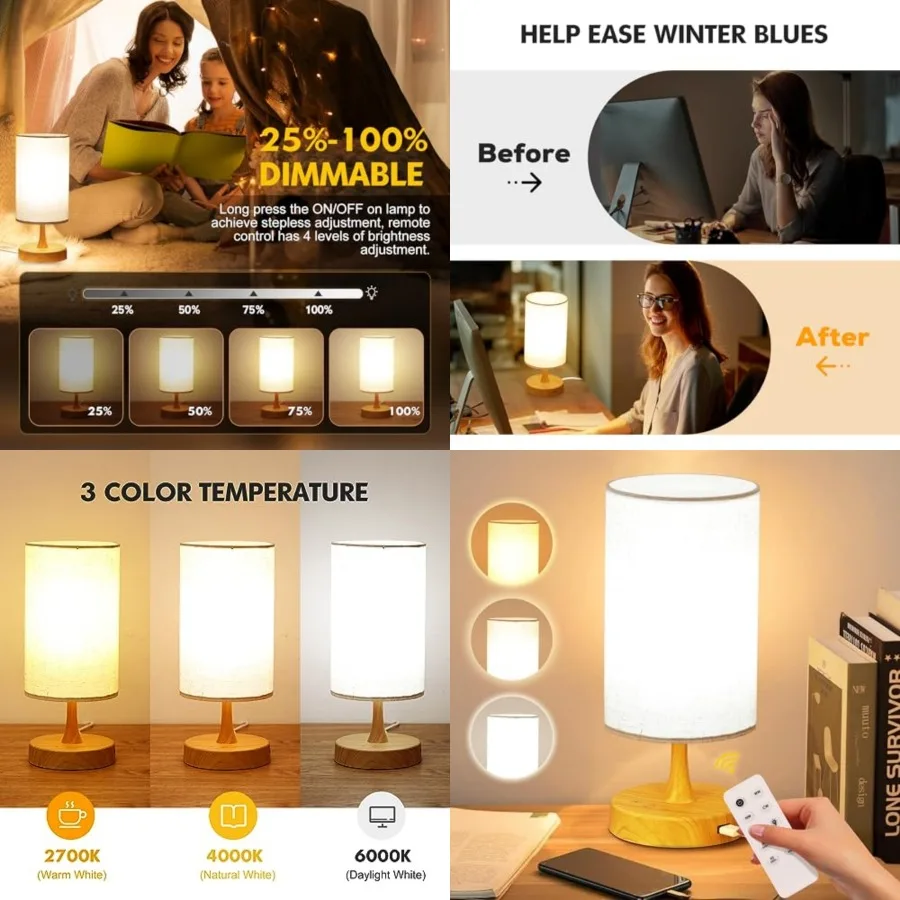 Light Therapy Lamp, Sunlight Lamp 10000 Lux with Remote Control, 3 Color Temperature and 4 Brightness Level and Timer, Daylight
Light Therapy Lamp, Sunlight Lamp 10000 Lux with Remote Control, 3 Color Temperature and 4 Brightness Level and Timer, Daylight